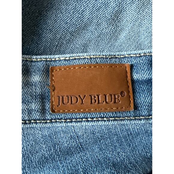 Judy Blue Women’s Camo Patch Skinny Jeans Distressed Size 7/28 JB82109MD - Picture 11 of 15